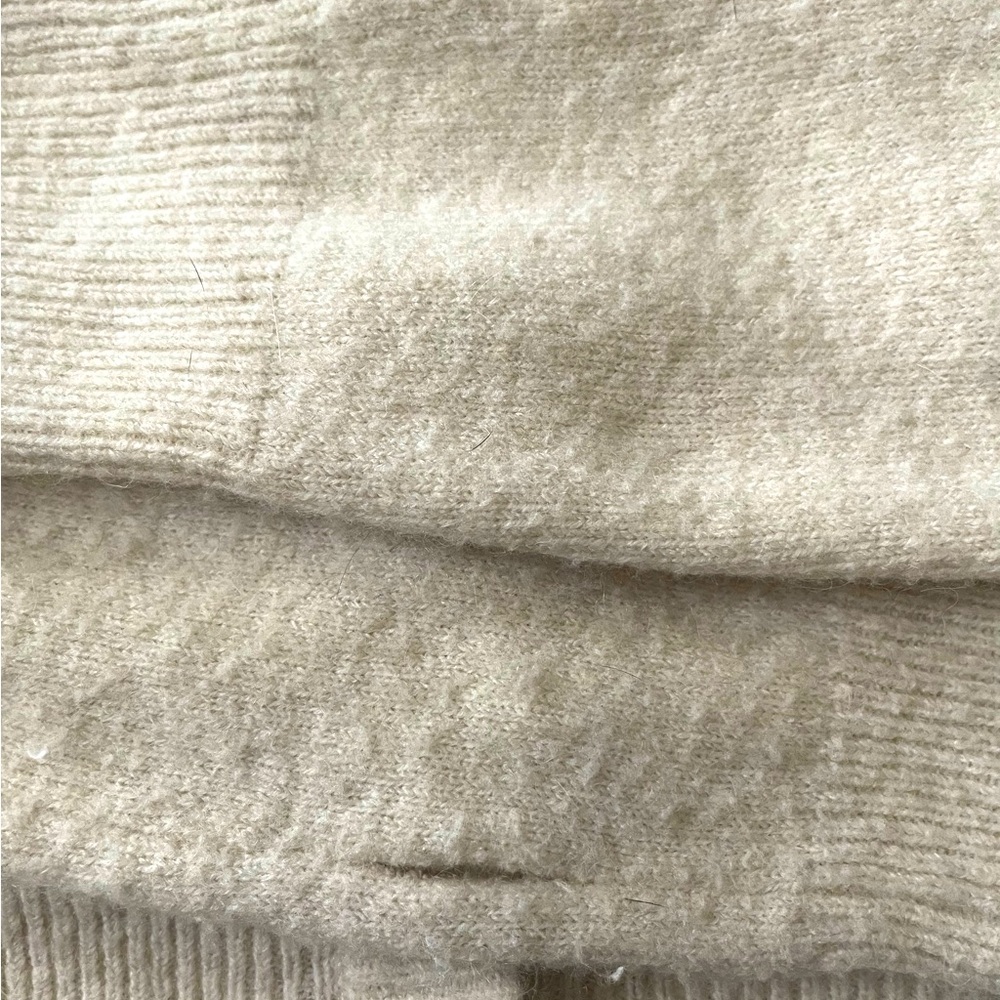 Aerie button up sweater, cream/tan, small rip (easy to patch up)